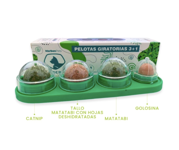 PELOTA DE CATNIP 3 EN 1